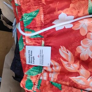 Nike Orange and Green Mesh Shorts
